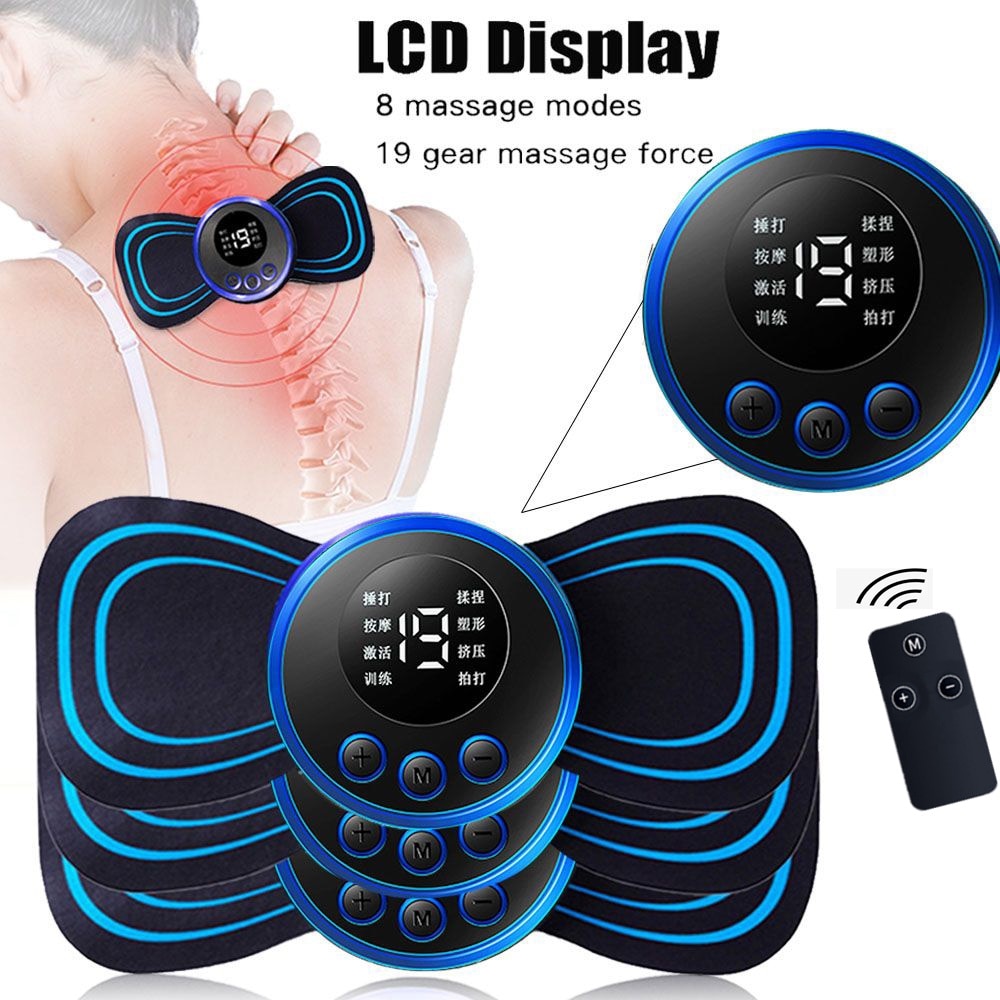8 Modes 19 Gears Electric Pulse Neck Massager Relax Cushion